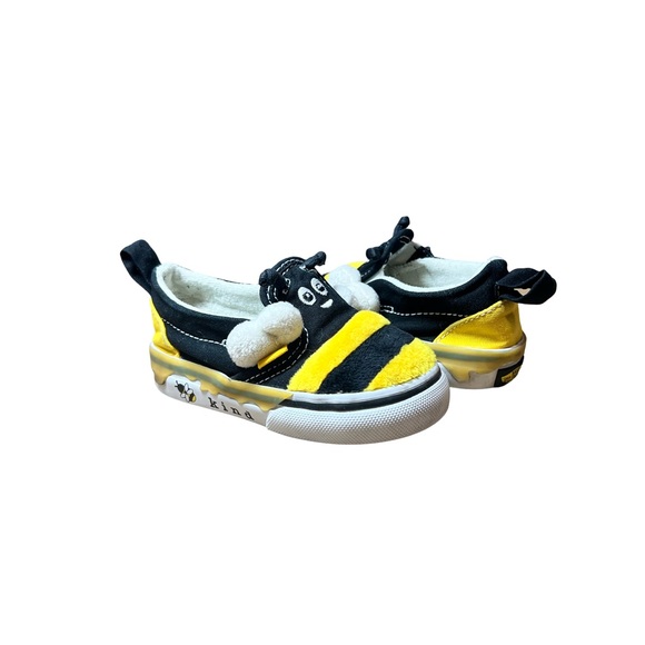 Vans Kids Yellow and Black Sneakers - Picture 1 of 7